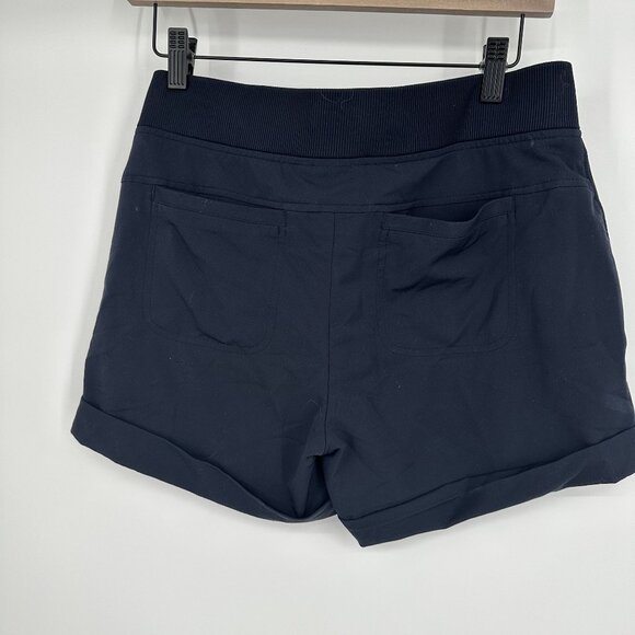 Athleta Midtown Women's Navy Blue Cuffed Short Size 6 - Picture 2 of 3